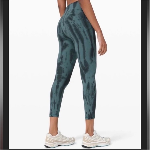 lululemon athletica Pants - lululemon athletica Blue Tie-Dye Leggings